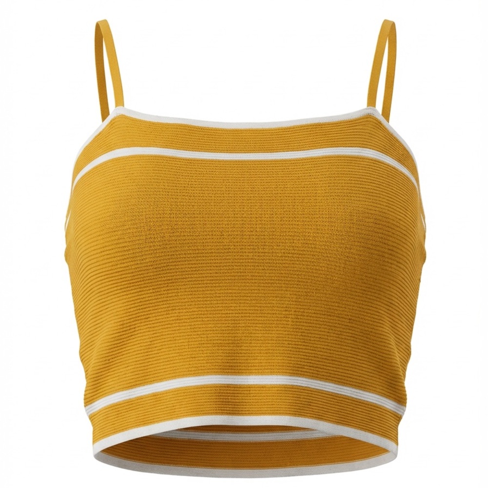 Yellow Tube Top With Straps  Woman’s Sz M